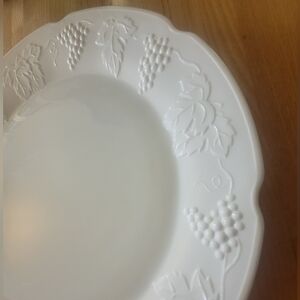 Vintage Milk Glass 14" Platter